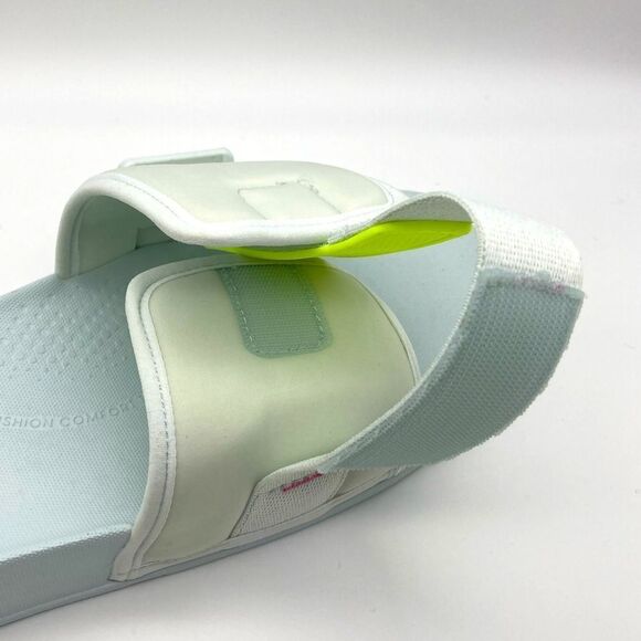 NWT FitFlop Iqushion Light Grey/Yellow Women’s Sandals SZ 9 - Picture 8 of 11